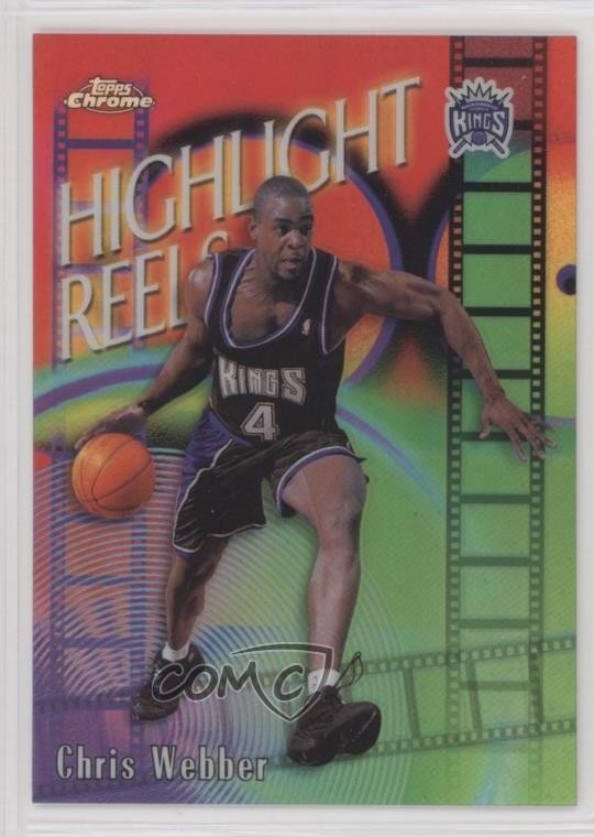 1999-00 Topps Chrome Highlight Reels Refractor Chris Webber #HR5 HOF tw0
