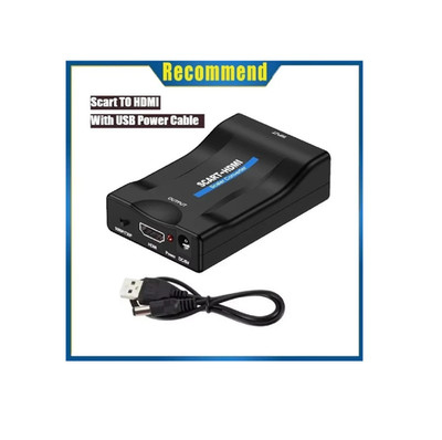 Scart zu HDMI auf Konverter Wandler AV Scaler Converter Adapter 1080P HD TV NEU
