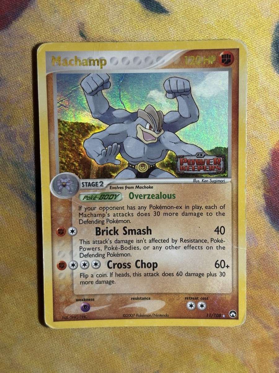 Machamp 11/108 EX Power Keepers Set Stamped Reverse Holo Rare