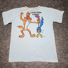 VTG Youth Beep Road Runner Wile E Coyote Tshirt 16 Single Stitch Looney Tunes