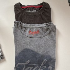 JACK & JONES Herren T-Shirt 2er-Pack Gr. M Ru...