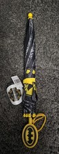 Black  Yellow Superhero Logo Kids Umbrella   New with Tag