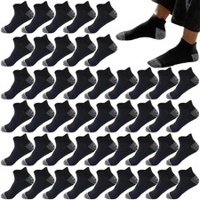 20 Pairs Athletic Ankle Socks for Men Breathable Low Cut Running Socks Cushio...