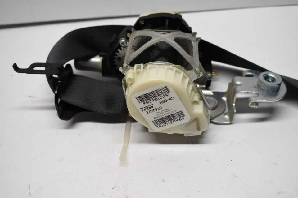 Cinturón de seguridad gris delantero cabina cuádruple banco asiento conductor se adapta 09-12 Dodge Ram 1500 D407 Foto 3 de 4