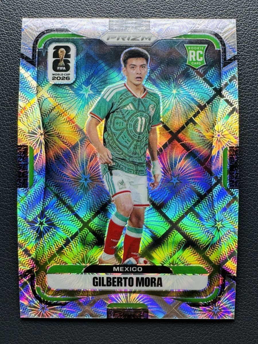 2026 Panini Prizm World Cup Gilberto Mora #290 RC Rookie Celestial Lattice SSP 2