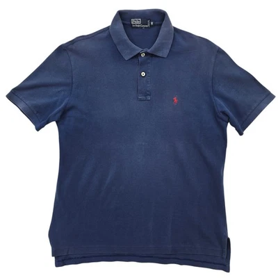 Polo Ralph Lauren Baumwolle Herren Navy Klassisches Poloshirt Größe M - Bild 1 von 4