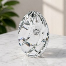 Vintage Dansk Solid Lead Cut Crystal Art Glas...