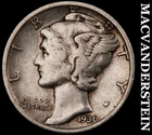 1936-D Mercury Dime - Scarce  Better Date  No Reserve  #K734