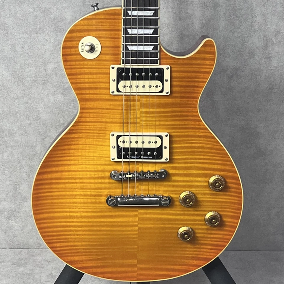 Edwards E-LP-85SD Б/у 2002-е Кленовый Топ Красное дерево Задняя часть Корпус Красное дерево Гриф Янтарь - Изображение 2 из 4