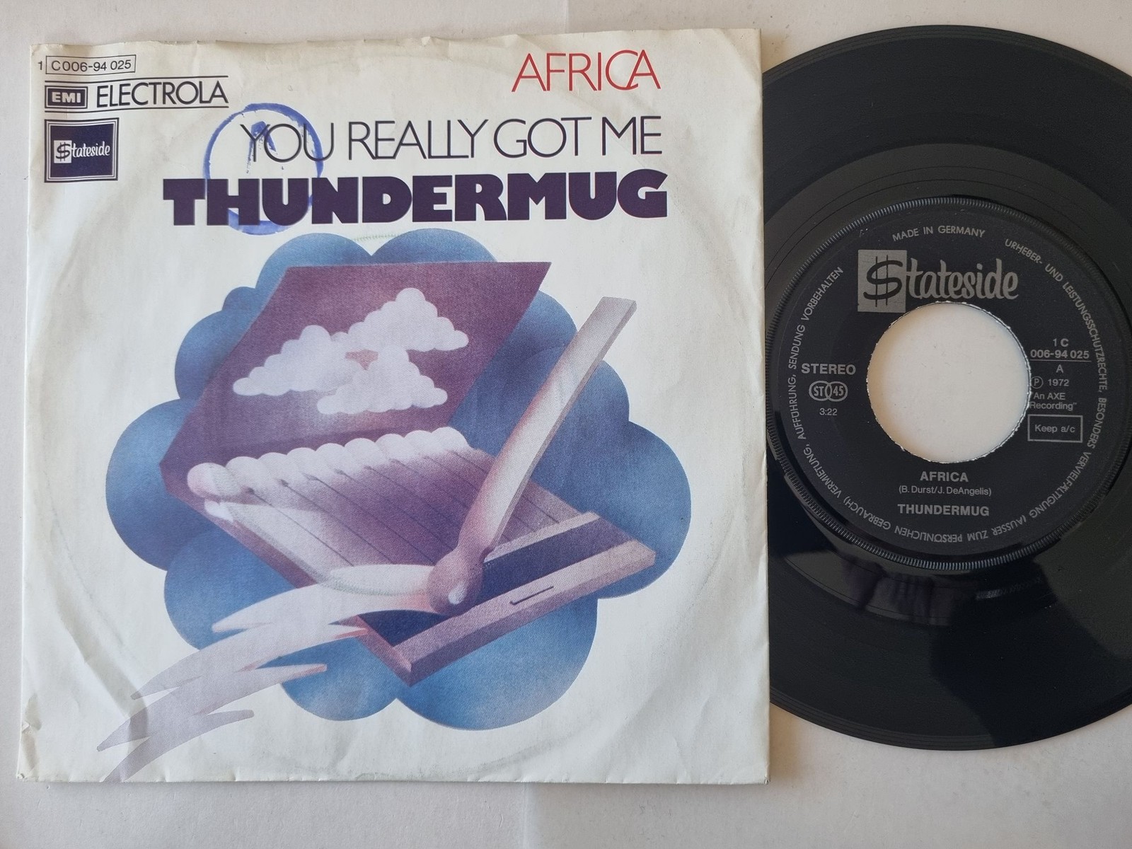 Thundermug - Africa 7'' Vinyl Germany