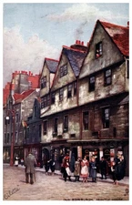 Old Edinburgh Huntly House Oilette Raphael Tuck Vintage Postcard