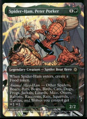 Spider-Ham, Peter Porker (Borderless) R Marvel's Spider-Man 201 NM