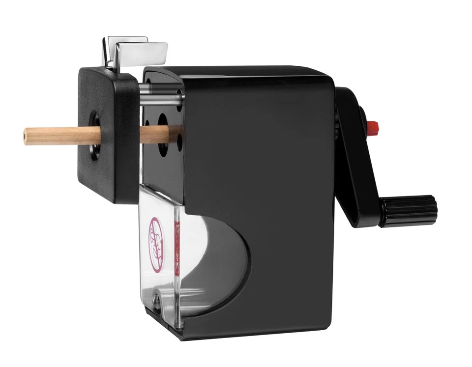 Westcott Spitzmaschine mit Kurbel, Anspitzer Stifte 7-12mm, Spitzer mit Dose - Bild 2 von 4