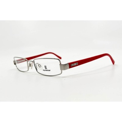 Killer Loop Eyewear 7544 1004 Silver Red Rectangular Eyeglasses Frames 50-18-135