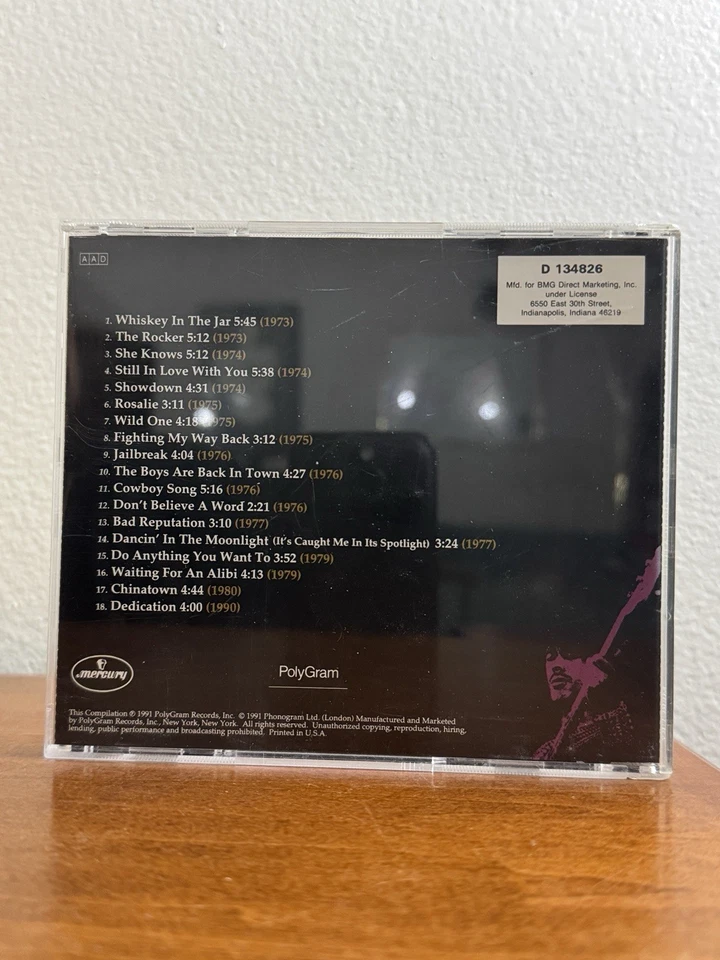 Thin Lizzy - Dedication The Very Best Of Thin Lizzy Compilation 1991 Rock CD Foto 2 de 4