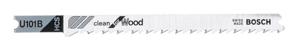 Bosch ZubehöR U 101 B Clean For Wood StichsäGeblatt - 3Er-Pack - 2608630565-image