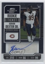 2023 Panini Contenders Optic Rookie Ticket Auto Gervon Dexter Sr #171 Auto 0l8y