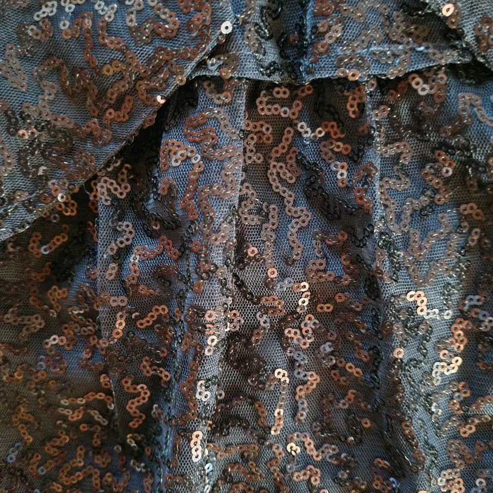 NEU Französiches Designer Kleid f. kleine Mädchen Gr. 86/92 dunkelblau festlich  - Bild 3 von 3