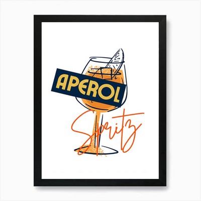 Aperol Spirit 6 Art Print Framed Wall Art Poster Canvas Print Picture
