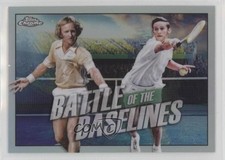2021 Topps Chrome Battle of the Baselines Rod Laver Roy Emerson #BB-3 HOF 6ki