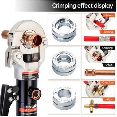 #ad #ad Hydraulic Pipe Fittings Crimper Tool with Various Sized Dies $282.59