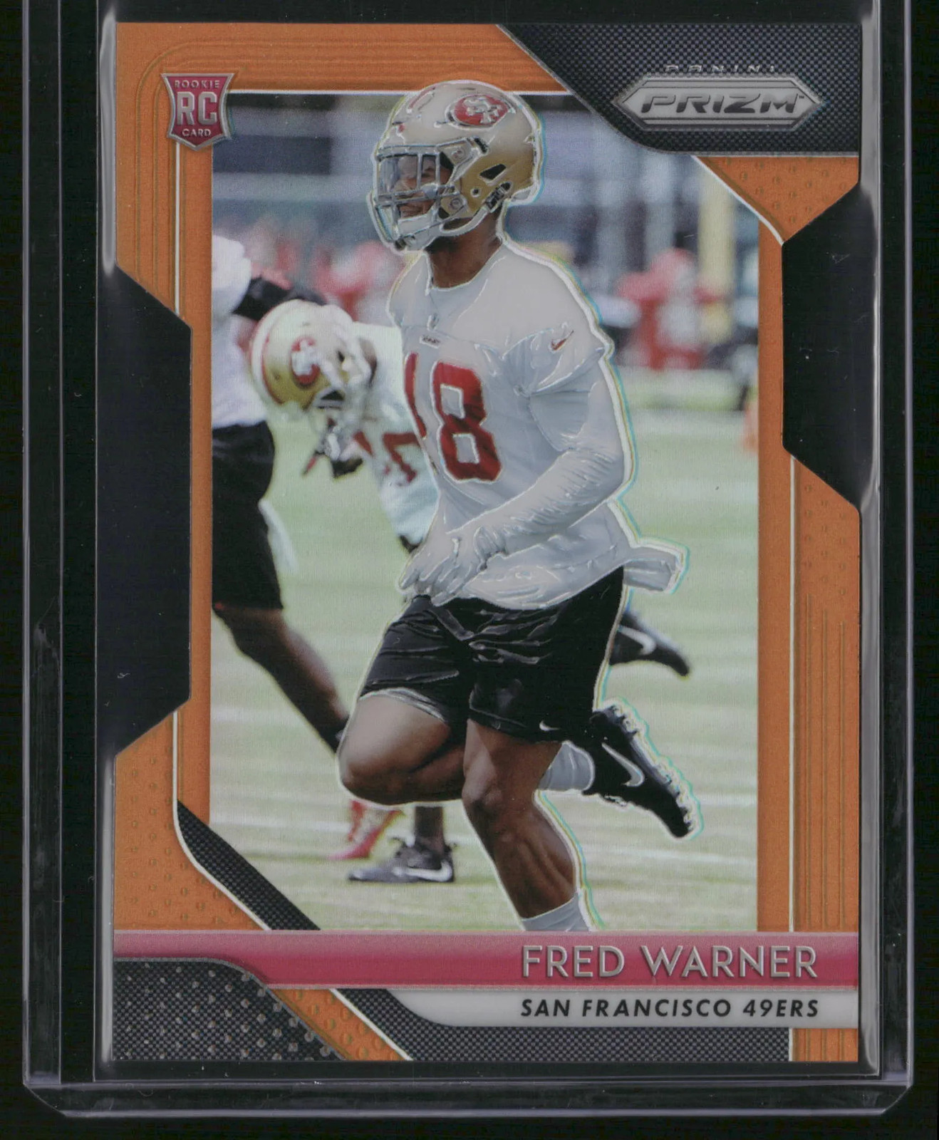 Fred Warner 2018 Panini Prizm #257 Orange /249 RC