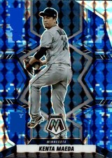 2022 Panini Mosaic #125 Kenta Maeda Blue Camo Mosaic