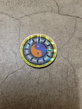 Vintage 1990s Holographic Metal POG Slammer Featuring A Yin Yang Design Rare