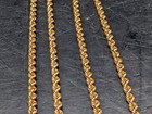 🔥 VINTAGE 14K GOLD TWISTED BRAID ROPE CHAIN BARREL CLASP SIGNED 5.5 GRAMS 18" — photo 3