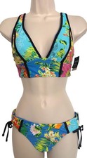 Bar III Tropial Two Piece Swim Size XS Summer...