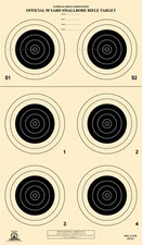 A-23/6 [A23/5] NRA Official 50 Yard Smallbore Rifle Target, on Tagboard (100)