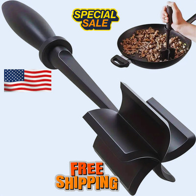 Meat Hamburger Chopper Heat Resistant Utensil Ground Beef Potato Masher Spatula
