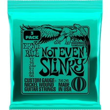 Ernie Ball Not Even Slinky Nckl Wound 12-56 Electric Guitar Strings 3-Pack 12-56