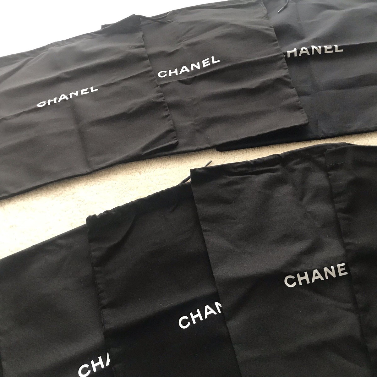 10 Chanel dust bag All New Black JAPAN | eBay