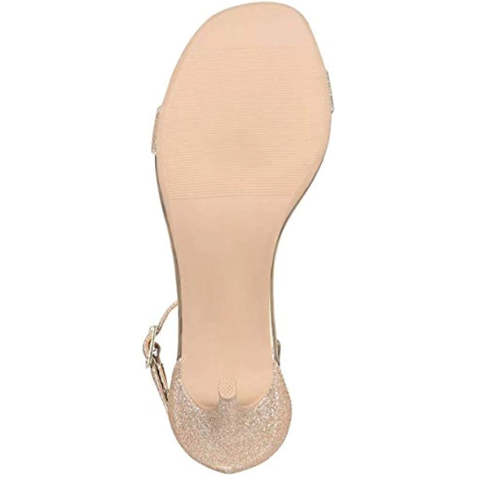 Sandalias de tacón de gamuza sintética Blaire plateadas para niña material EE. UU. 9,5 M Foto 4 de 4