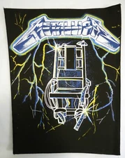 Metallica Back Patch - Ride The Lightning -  Super Old, 1984 - 1987 VINTAGE New