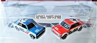 Hot Wheels Premium Car Culture '71 BRE DATSUN 510 Blue & Red 2