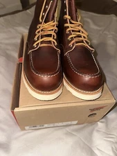 Red Wing Heritage 8138 Men's Classic Moc 6" Briar Oil Slick Boots 9D.