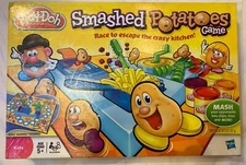 Play-Doh SMASHED POTATOES Board Game - Hasbro - COMPLETE + NEW CANS PLAY DOUGH