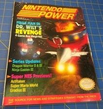 Nintendo Power Magazine Vol 27 Mega Man Dr Wily's Revenge W/ Star Wars Poster