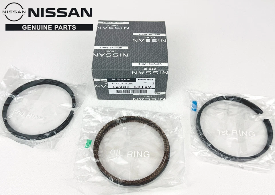 Juego de anillos de pistón OEM NISSAN MÁXIMA MURANO PATHFINDER INFINITI G35 I35 12033-8J100 Foto 3 de 4