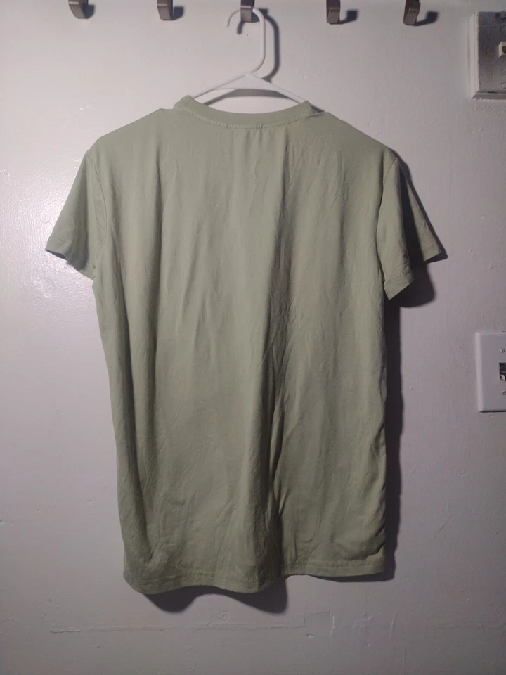 Stella Tweed Short Sleeve Shirt Girls Size 14, Green  " Good Things Take Time "  - Image 4 of 4