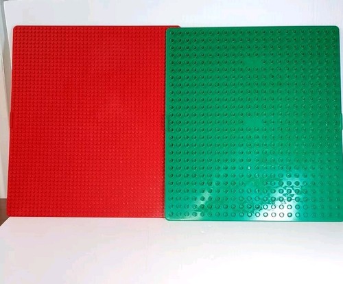 Brik Lego Play Table Tyco Duplo Grid Tikes Blocks Storage Travel Reversible Vtg - Picture 8 of 23