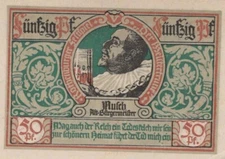 50 PFENNIG 1921 City of ROTHENBURG OB DER TAUBER Bavaria GERMANY #PF849.U