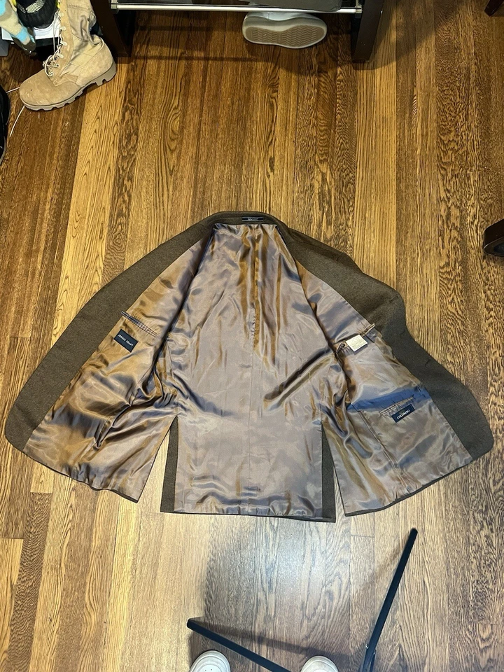 Arnold Brant Cashmere & Mink LUXURY Blazer Sport Coat Jacket Brown 42R - Image 4 of 4