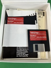 Swiftax Vintage 1990 Tax Software Timeworks IBM Tandy 1000 3000, 5.25 3.5 Disks