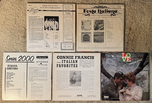 Lot 5 Italian Music Vinyl Records LP - Italy / Italiana / Connie Francis / More - Picture 2 of 2