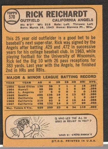1968 Topps Baseball Cards Scegli una carta a scelta 295-660 EX X-MT 1/25 Set Break - Foto 448 di 490