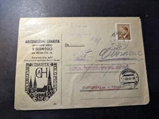 1944 Germany Bohemia Moravia Cover Olomouc to Partutovice Czechoslovakia
