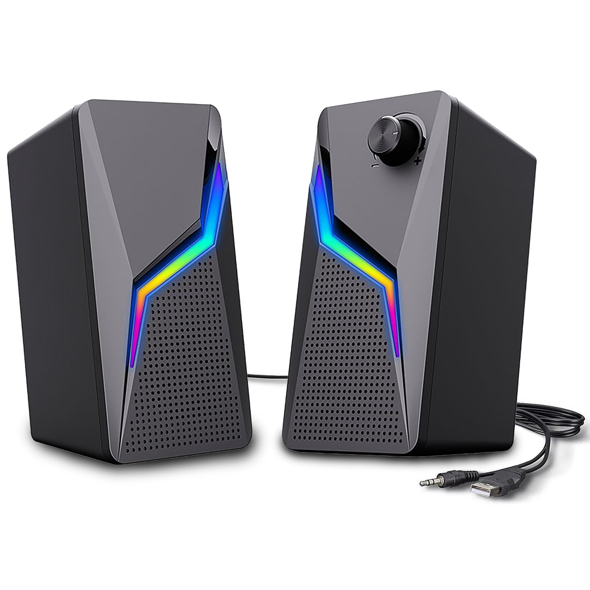 Computer Speakers PC Gaming Speakerswith Enhanced Bass and Volume Control 